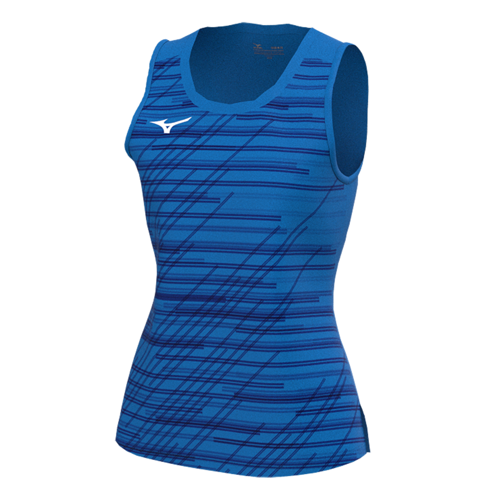 Mizuno Chiba Sleeveless Shirt Women Chaussures de fitness Royal Femme TailleS